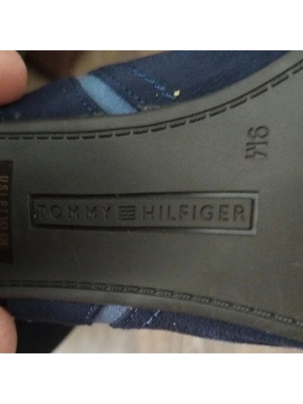 Tommy Hilfiger Blue Slingback Heels Asymmetrical Design - Picture 2 of 7